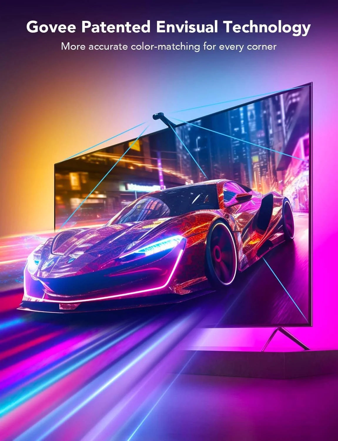 Govee Envisual TV LED Backlight T2 with Dual Cameras for 75-85 inch TVs