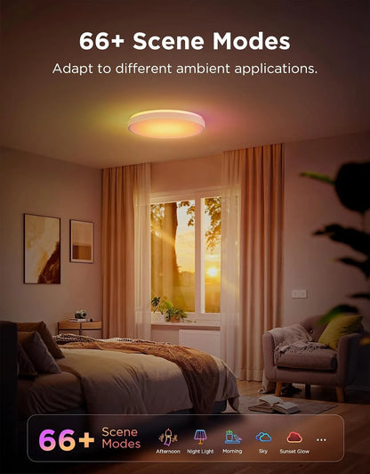 Govee Smart Ceiling Light 4300LM 15 Inch, RGBIC 2700K-6500K 1 Pack