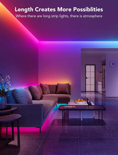 Govee 16.4ft RGBIC LED Strip Lights, LED Lights for Bedroom, APP Control