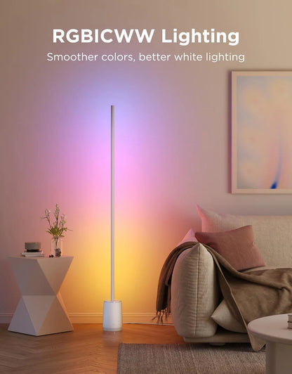 Govee Floor Lamp 3 Lite, Smart RGBIC LED Corner Lamp for Bedroom