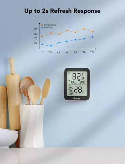 Govee Indoor Hygrometer Thermometer 3Pack H5075 with Bluetooth App Control