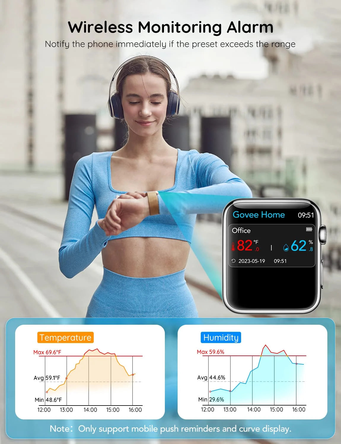 Govee WiFi Thermometer Hygrometer H5103 with Electronic Ink Display 3 Pack