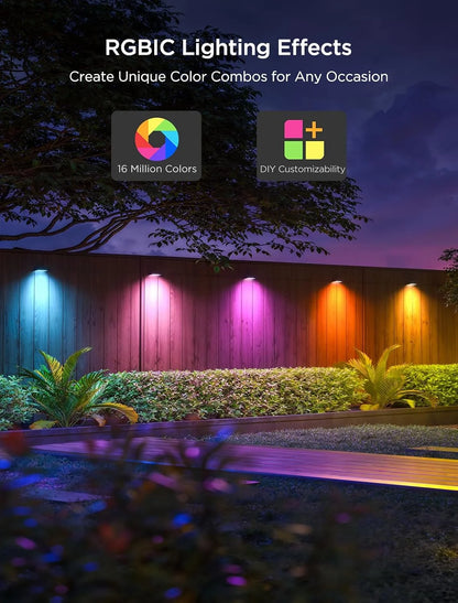 Govee RGBIC Outdoor Deck Lights, 4000K White Light, IP65 Smart Lights