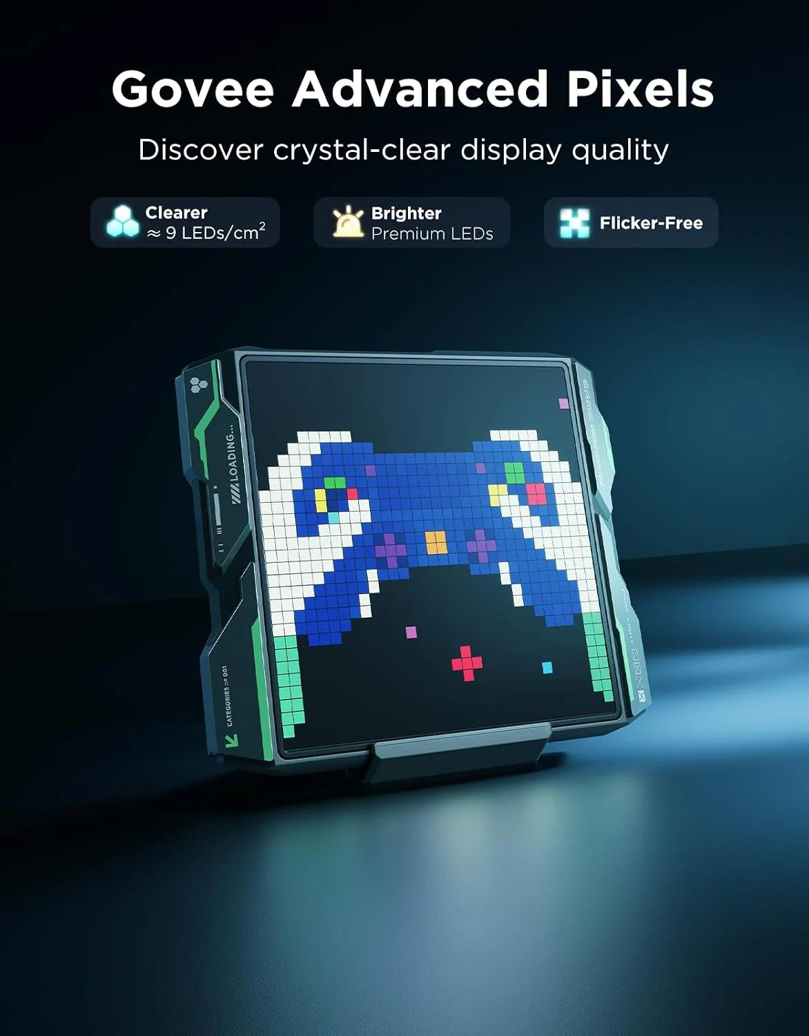 Govee x PAC-MAN Gaming Pixel Light, LED Panel with Real-time Info Display