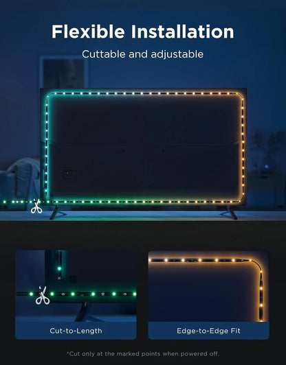 Govee TV LED Backlight 2, 18.4ft Cuttable TV Lights for 32-86 Inch TVs