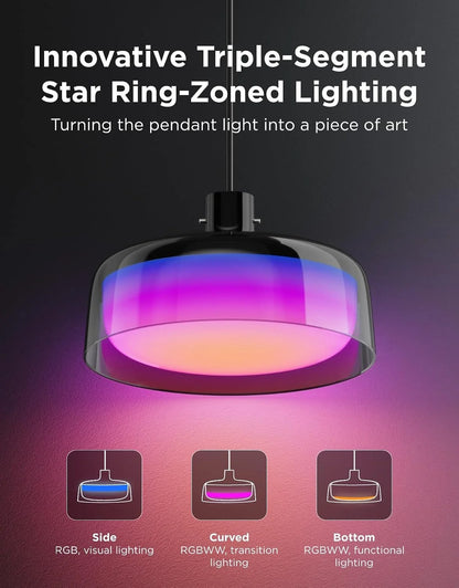 Govee Pendant Lights for Kitchen Island, Three-Layer RGBIC Smart Lighting