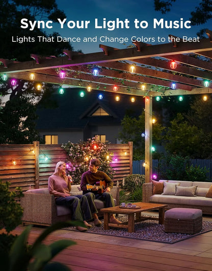Govee Clear Bulb Outdoor String Lights, 96ft IP67 Patio & Backyard Lights