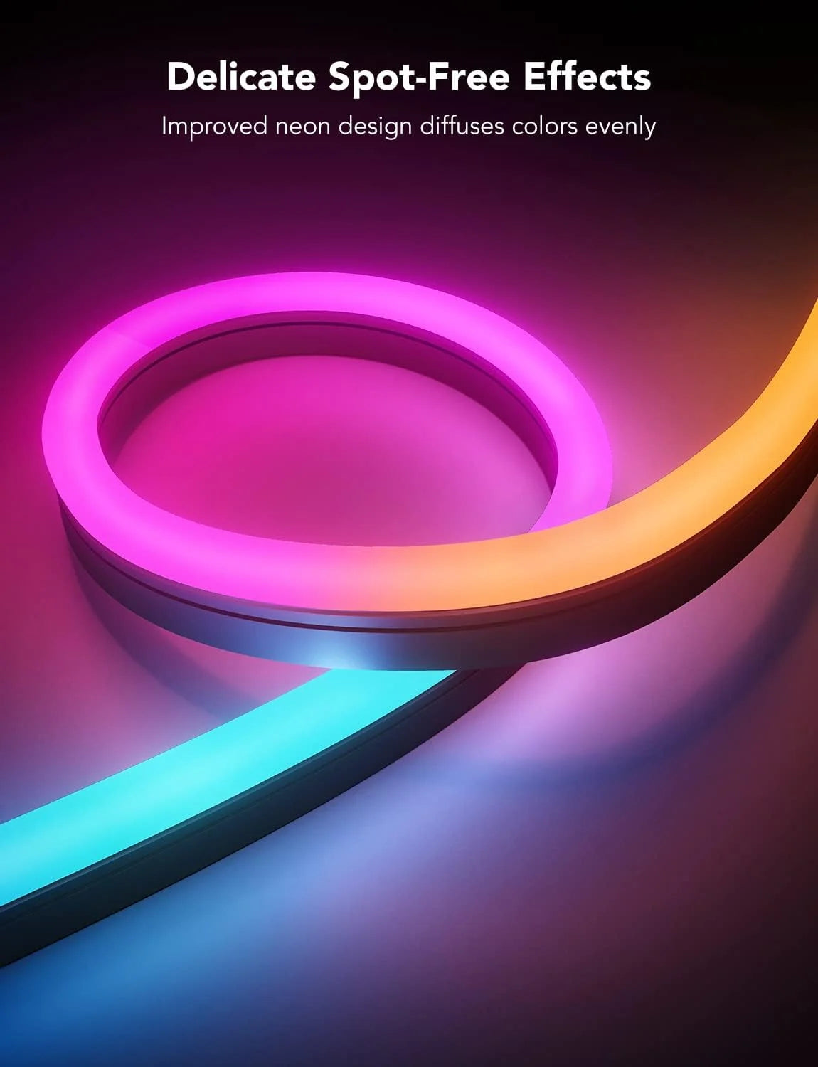 Govee Outdoor Neon Rope Lights, 32.8ft RGBIC IP67 Waterproof Patio Decorations with 64 Scene Modes, Music Sync, Flexible LED Outdoor Lights, Neon Lights Work with Alexa, Google Assistant