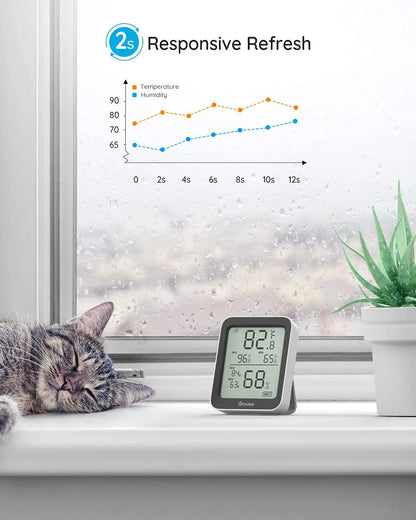 Govee Indoor Hygrometer Thermometer 3Pack H5075 with Bluetooth App Control