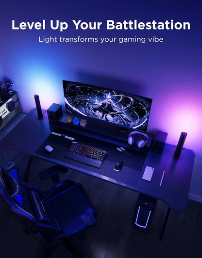 Govee Smart Light Bar, RGBICWW TV Lights for Living Room, Gaming, Silver