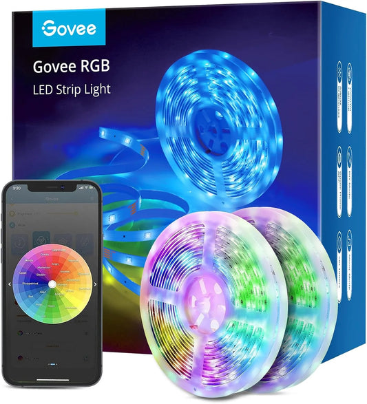 Govee Smart RGB LED Strip Lights 65.6ft, Work with Alexa Google Assistant