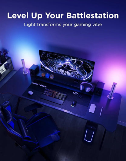 Govee Smart Light Bar, RGBICWW TV Lights for Living Room, Gaming, Silver