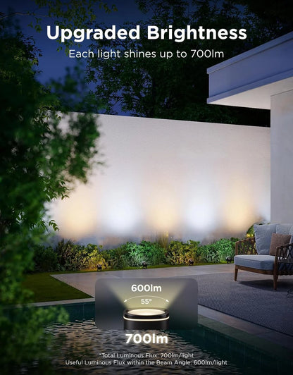 Govee Outdoor Spot Lights 2, IP67 Waterproof Spotlights, RGBWIC, 4 Pack