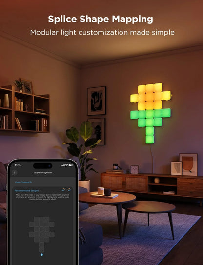 Govee Mini Panel Lights, RGBIC Wall Lights, Smart LED Wall Panels