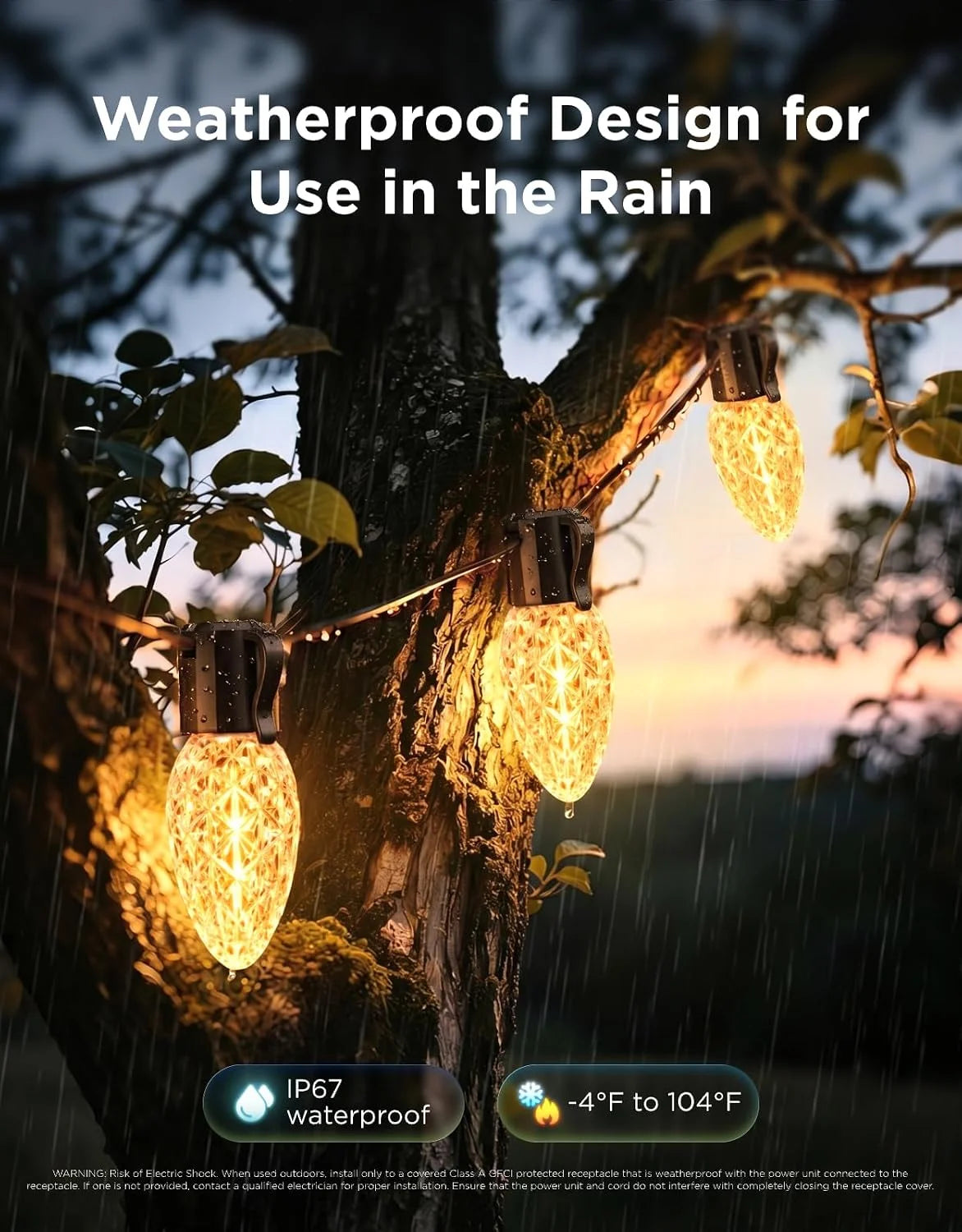 Govee C9 String Lights, Holiday Lights, 49ft