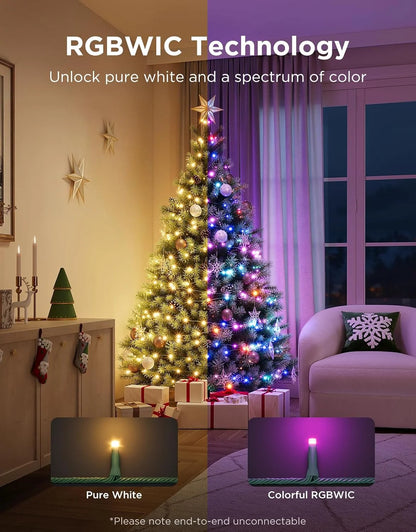 Govee Christmas Sparkle String Lights 99ft with 375 Bullet-Head LEDs