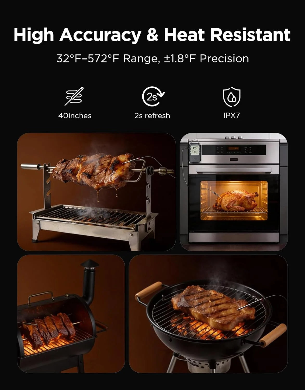 Govee Bluetooth Meat Thermometer Digital with App Alerts and Timer Mode