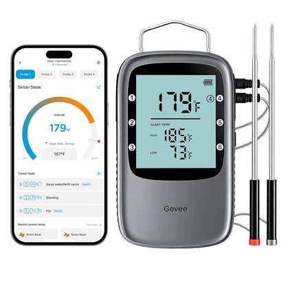 Govee Bluetooth Meat Thermometer Digital with App Alerts and Timer Mode