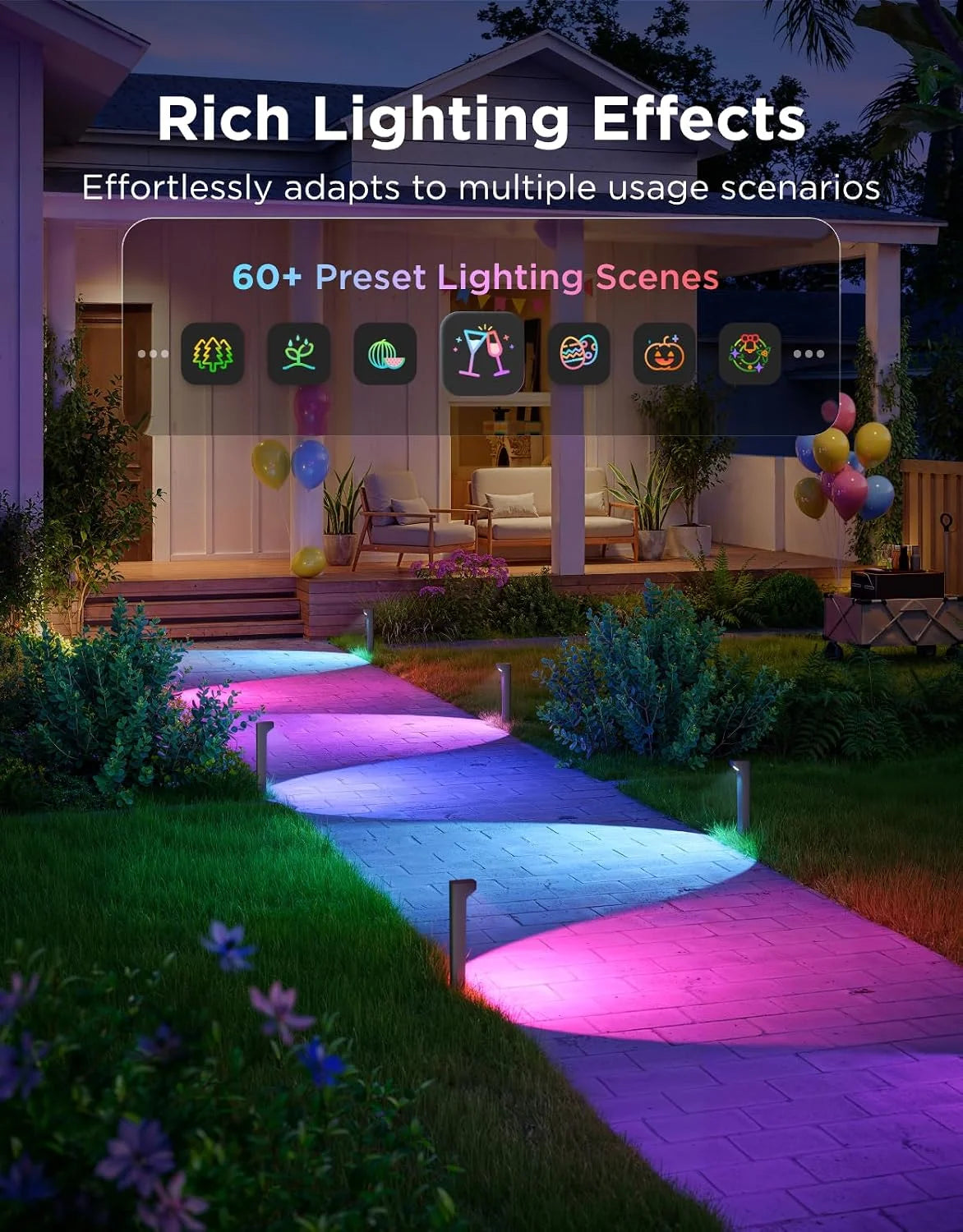 Govee Outdoor Pathway Lights 2 Lite, 8 Pack, 190 Lumens, IP67 Waterproof