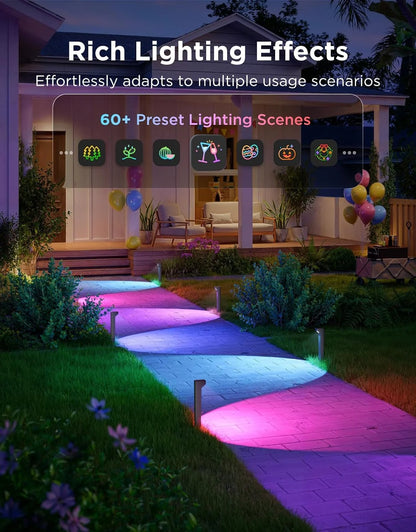 Govee Outdoor Pathway Lights 2 Lite, 8 Pack, 190 Lumens, IP67 Waterproof