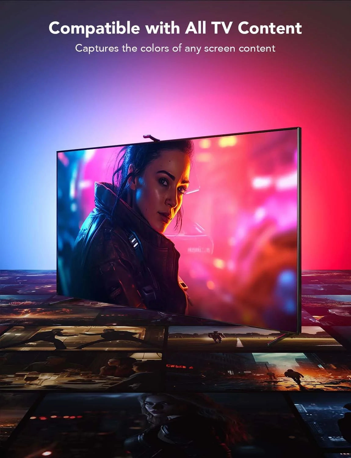 Govee Envisual TV LED Backlight T2 with Dual Cameras for 75-85 inch TVs
