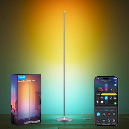 Govee RGBIC Floor Lamp Basic, 1000lm LED Corner Lamp, Champagne