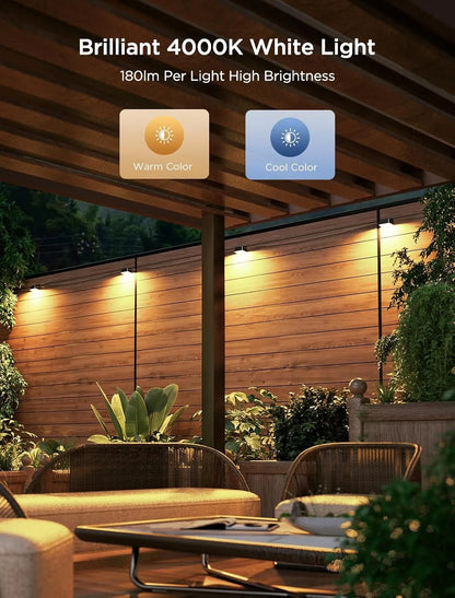 Govee RGBIC Outdoor Deck Lights, 4000K White Light, IP65 Smart Lights