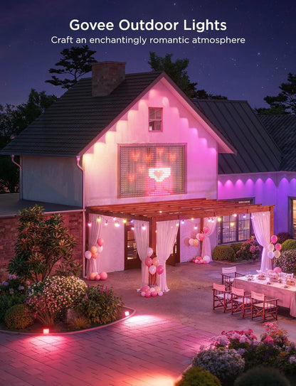 Govee Permanent Outdoor Lights 2, 100ft RGBIC Outdoor Lights with 100 Modes