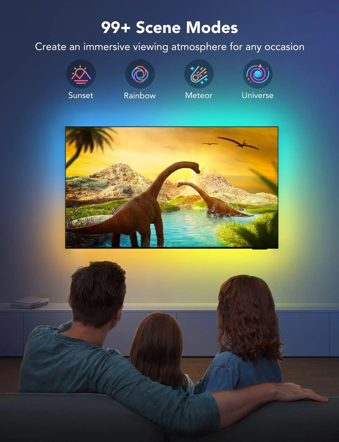 Govee TV LED Backlight, RGBIC Smart LED Strip Lights for 55-65 inch TVs