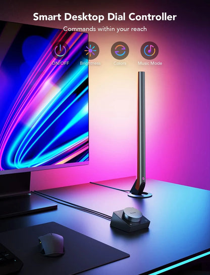 Govee RGBIC Gaming Light Bars H6047 with Smart Controller, Wi-Fi Smart LED