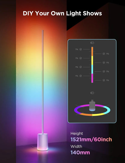 Govee Floor Lamp 2, RGBIC Smart Floor Lamp for Living Room, Bedroom