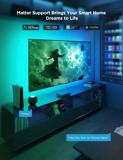 Govee HDMI 2.1 AI Sync Box 2, 8K/4K @144Hz, RGBWIC for 75-85 Inch TVs