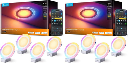 Govee Smart Recessed Lighting 6 Inch, LED Recessed Light 1100LM, 6 Pack