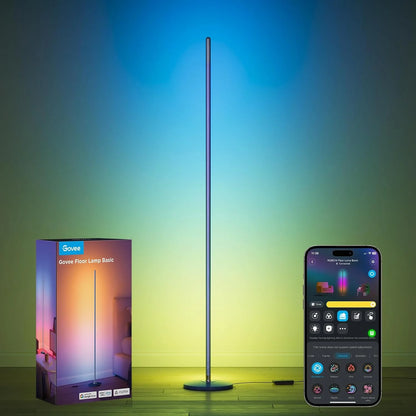 Govee RGBIC Floor Lamp Basic, 1000lm LED Corner Lamp, Champagne