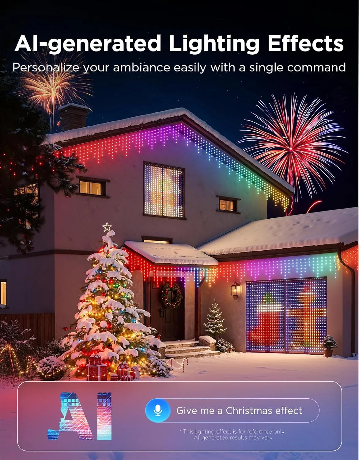 Govee Christmas Lights 2, 164FT 500LEDs String Lights for Decor, Green Wire