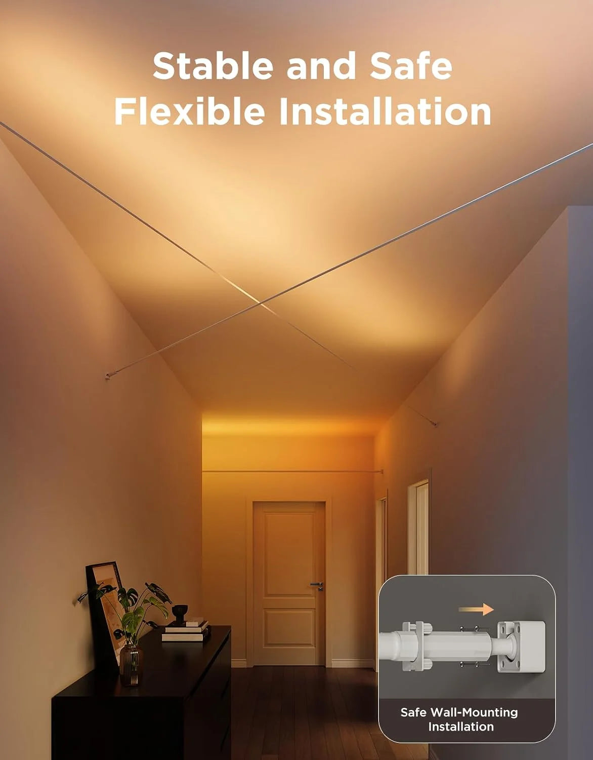 Govee RGBWWIC Strip Light with Skyline Kit 13.1ft, Smart Control, APP, WiFi