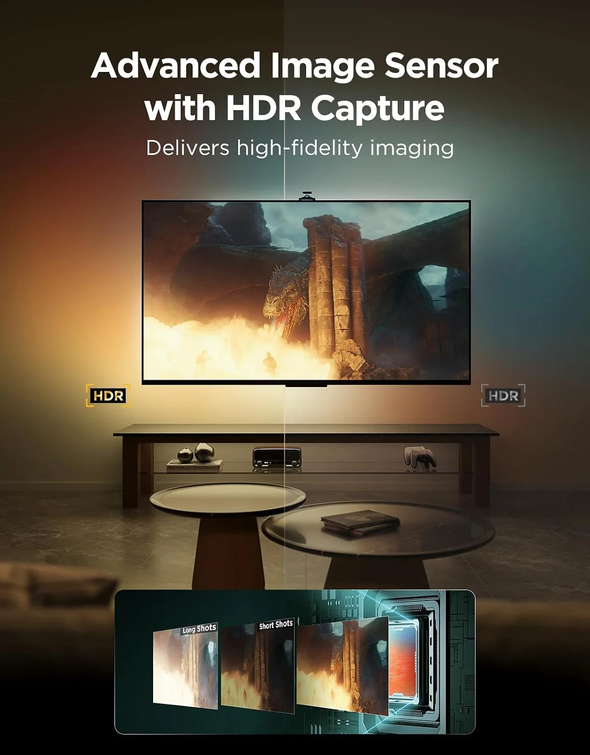 Govee TV Backlight 3 Pro with HDR Triple Camera, Sync to 75-85 Inch Screen