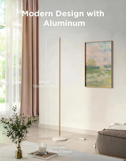 Govee RGBIC Floor Lamp Basic, 1000lm LED Corner Lamp, Champagne