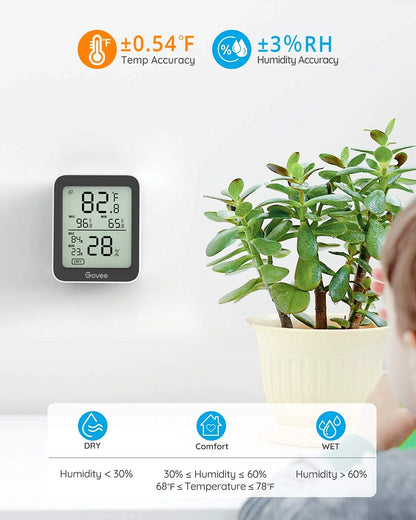 Govee Indoor Hygrometer Thermometer 3Pack H5075 with Bluetooth App Control