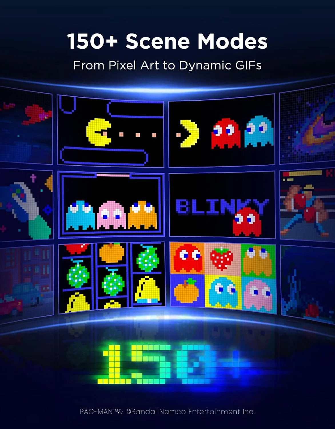 Govee x PAC-MAN Gaming Pixel Light, LED Panel with Real-time Info Display