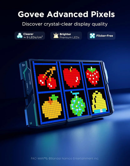 Govee x PAC-MAN Gaming Pixel Light, LED Panel with Real-time Info Display