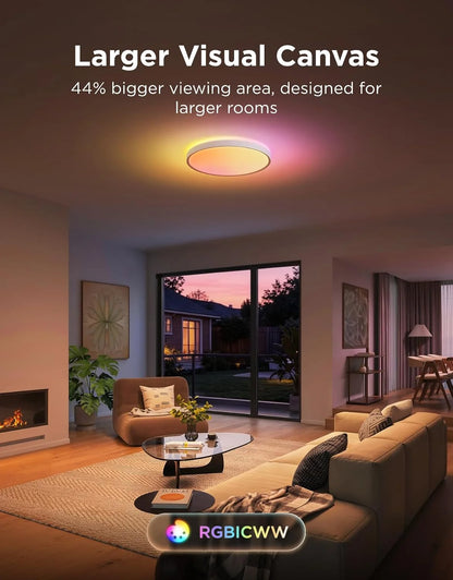 Govee Smart Ceiling Light 4300LM 15 Inch, RGBIC 2700K-6500K 1 Pack