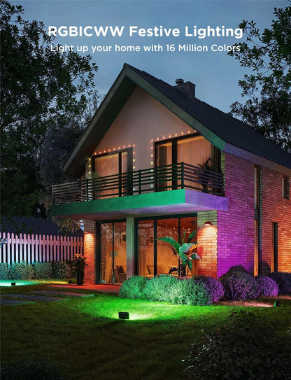 Govee Outdoor Flood Lights 2, RGBIC, IP66, Wired 6 Pack