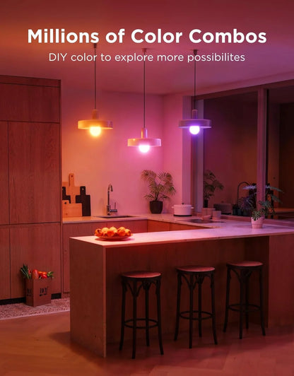 Govee Smart Light Bulbs, A19 LED Light Bulb, 800 Lumen, 6 Pack