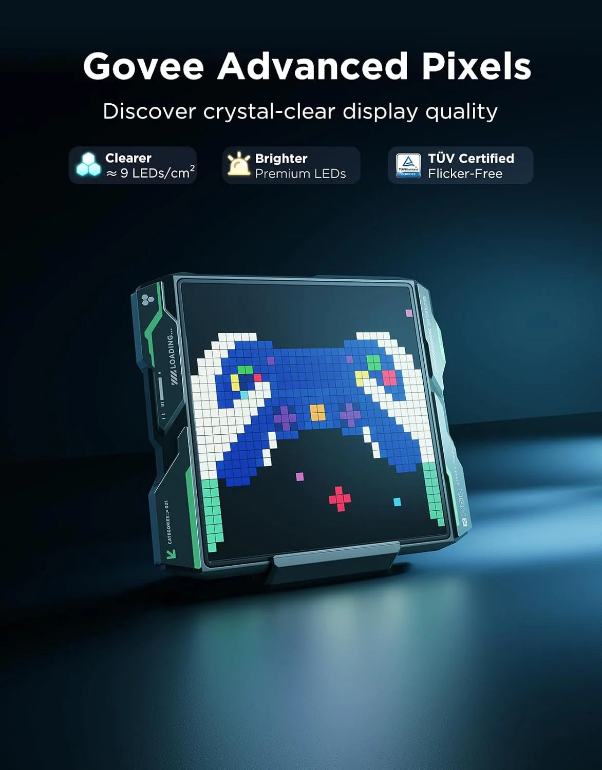 Govee x PAC-MAN Gaming Pixel Light, LED Panel with Real-time Info Display