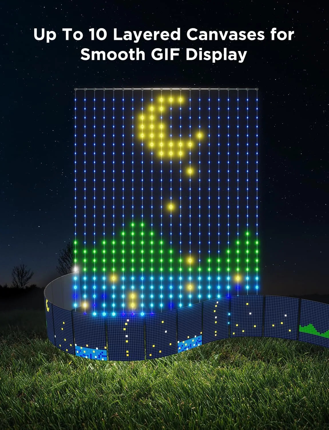 Govee Smart Curtain Lights 2, 1560 LEDs, 14.8×6.6ft for Indoor Decor