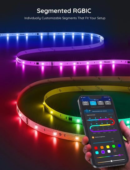 Govee 16.4ft RGBIC LED Strip Lights, LED Lights for Bedroom, APP Control