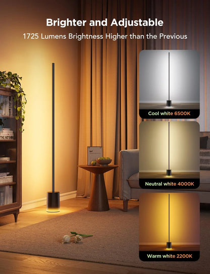Govee Floor Lamp 2, RGBIC Smart Floor Lamp for Living Room, Bedroom