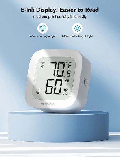 Govee WiFi Thermometer Hygrometer H5103 with Electronic Ink Display 3 Pack