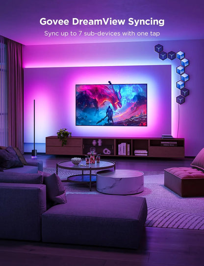 Govee TV Backlight 3 Lite, 16.4ft LED Strip Lights Sync with 75-85 Inch TVs